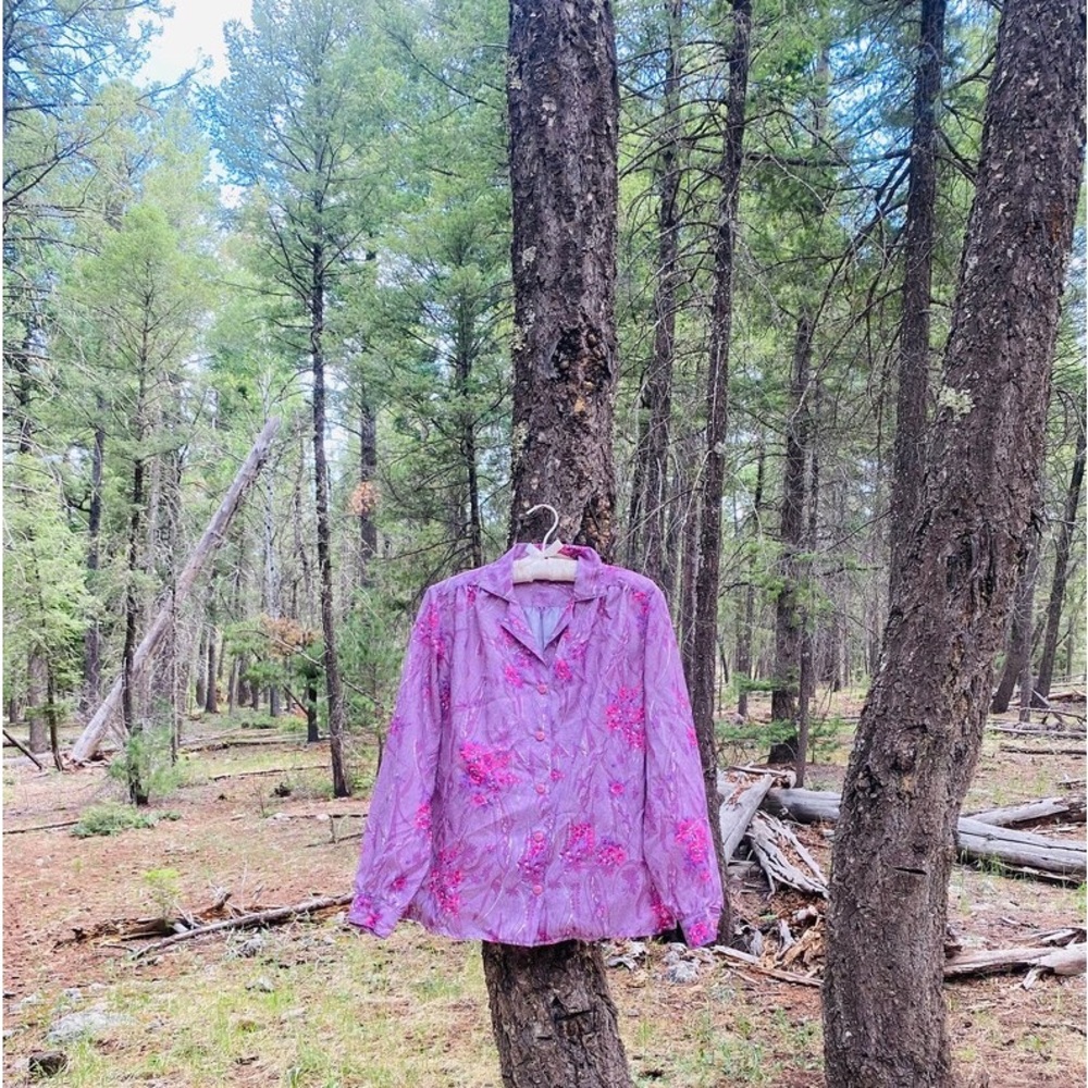 Vintage Floral Button Up